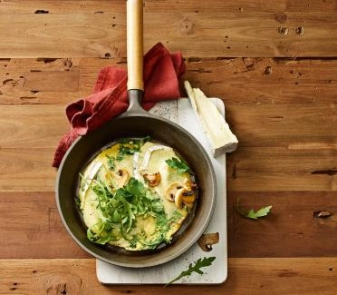 Pilz-Rucola-Omelette mit Brie