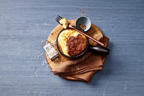 schnelle kueche käsesoufflé- im fondue caquelon 011120